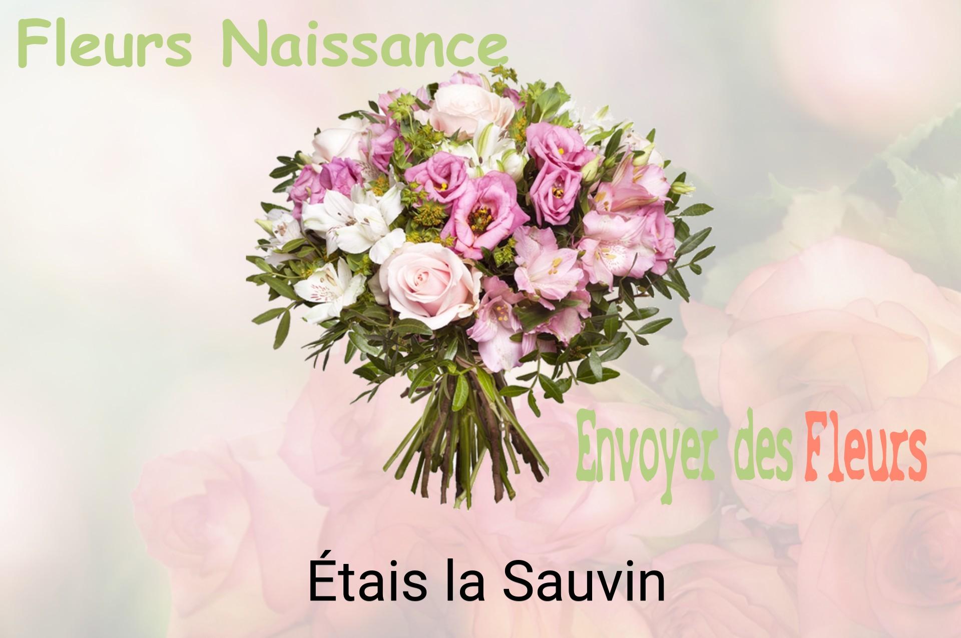 Bouquet de fleurs de naissance livré à Étais-la-Sauvin