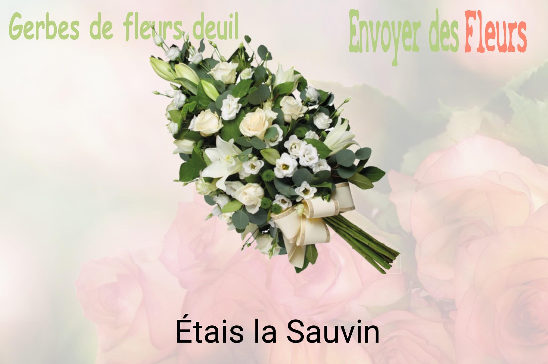 Gerbe de fleurs de deuil livrée à Étais-la-Sauvin
